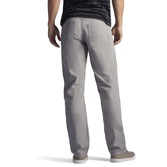 Men Grey Lee Jeans, 30x30 - Picture 3 of 9